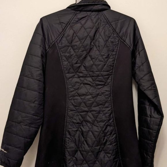 Eddie Bauer dark blue quilted outdoor jacket (S) - Picture 5 of 7